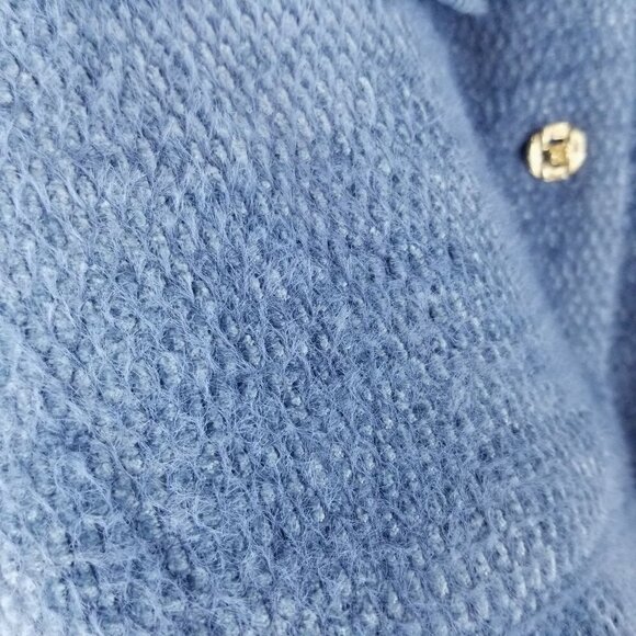 WE Are Blue Blazer Jacket Size Large Eyelash Fabric 3 Button Office, Career - Picture 4 of 12